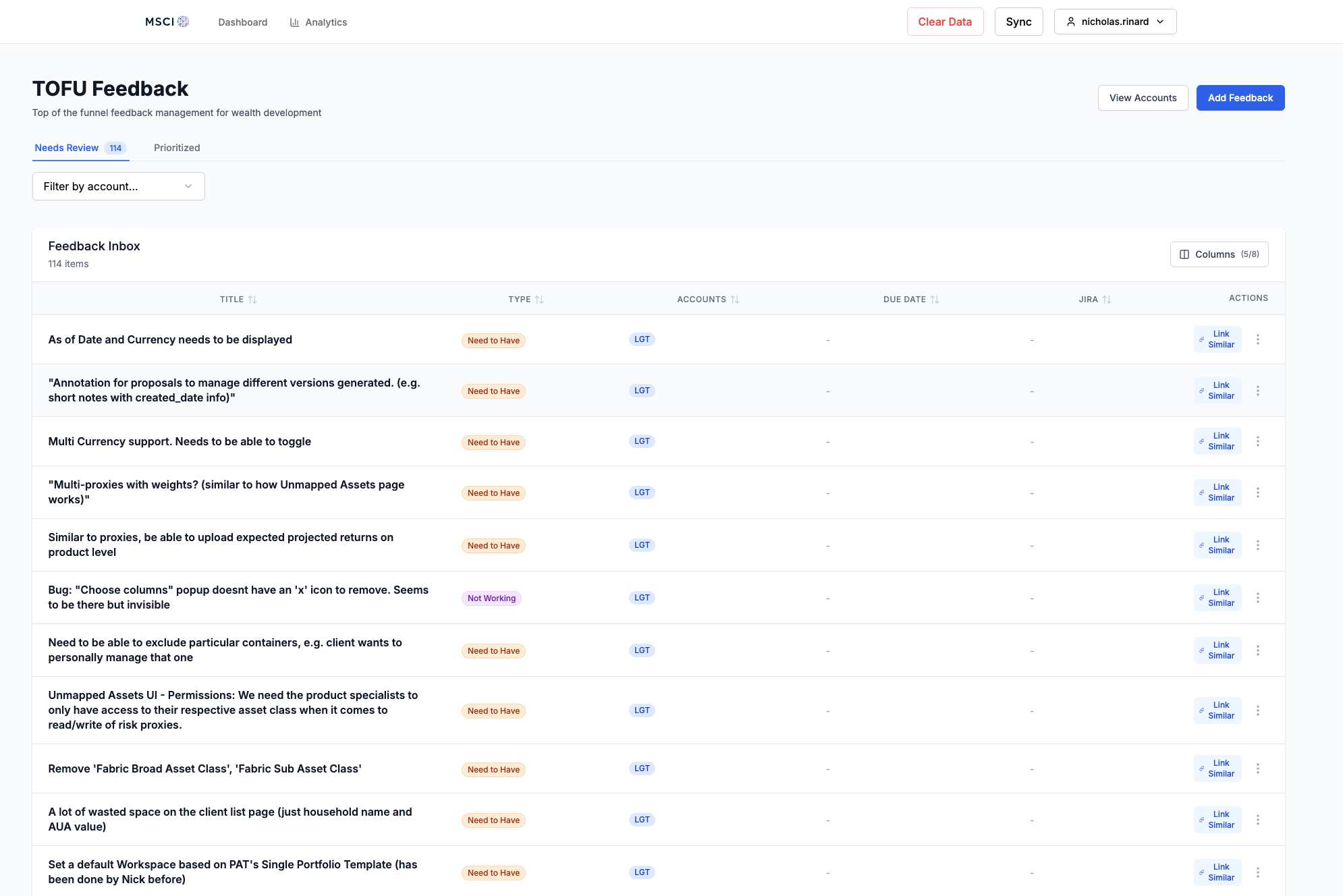 MSCI AI Platform Sales Assistant